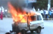 Gujarat:  Driver yanked children  from van before it burst into flames